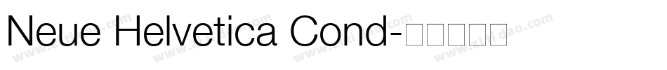 Neue Helvetica Cond字体转换